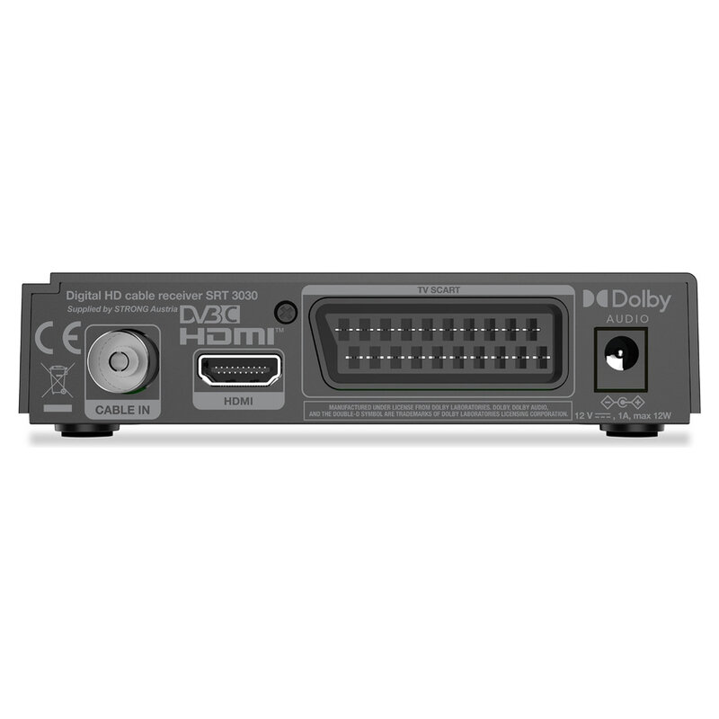 Strong SRT-3030 Digitaler HD Kabel Receiver, HDMI,schwarz