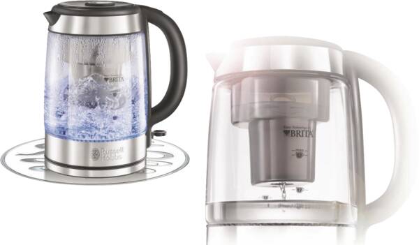 Russell Hobbs Wasserkocher Clarity Glas-Wasserkocher Edelstahl-Glas