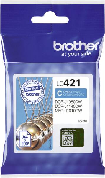 Brother Tintenpatrone LC-421C Cyan