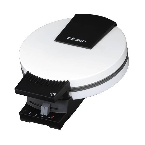 Cloer Waffeleisen Waffelautomat 181 Weiss-Schwarz
