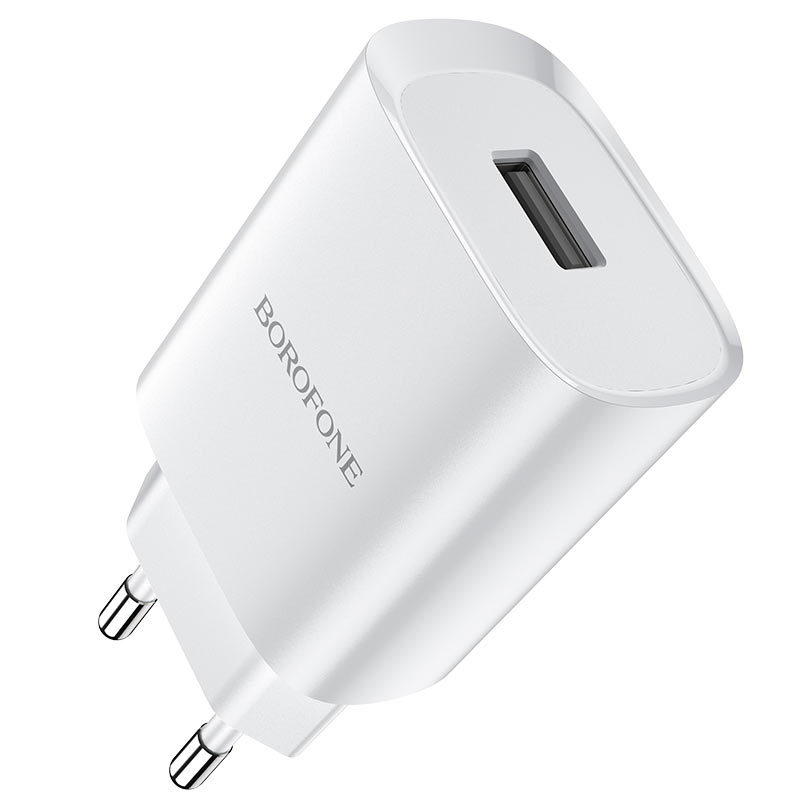 BOROFONE WALL CHARGER BN1 INNOVATIVE - USB - 2,1A WHITE