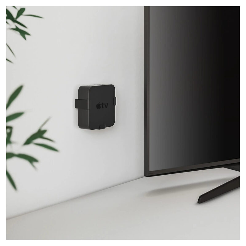 Hama Halterung für Apple TV HD (4.Gen.) / Apple TV 4K (1./2./3.Gen.), Schwarz