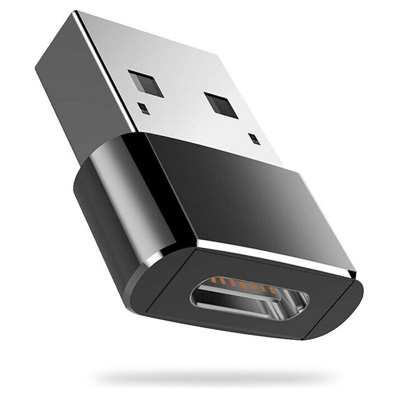 Eiger Adapter USB-C Stecker auf USB-A Kupplung schwarz