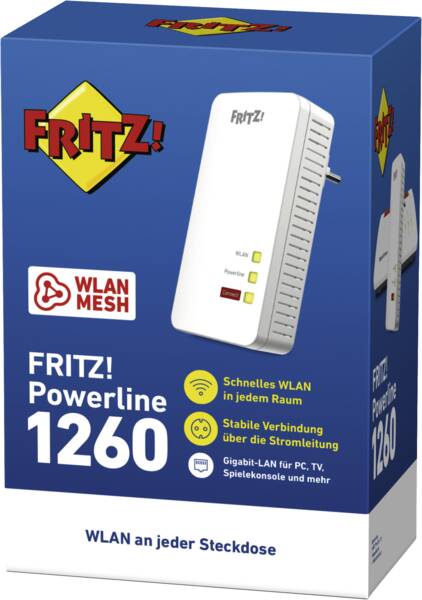 FRITZ!Powerline 1260 (WLAN Single)