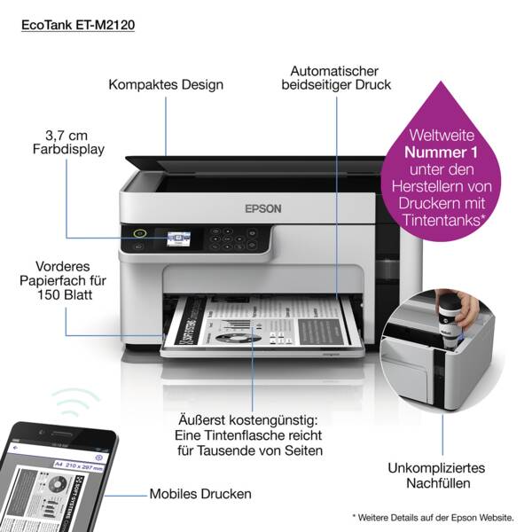 Epson EcoTank ET-M2120Grau