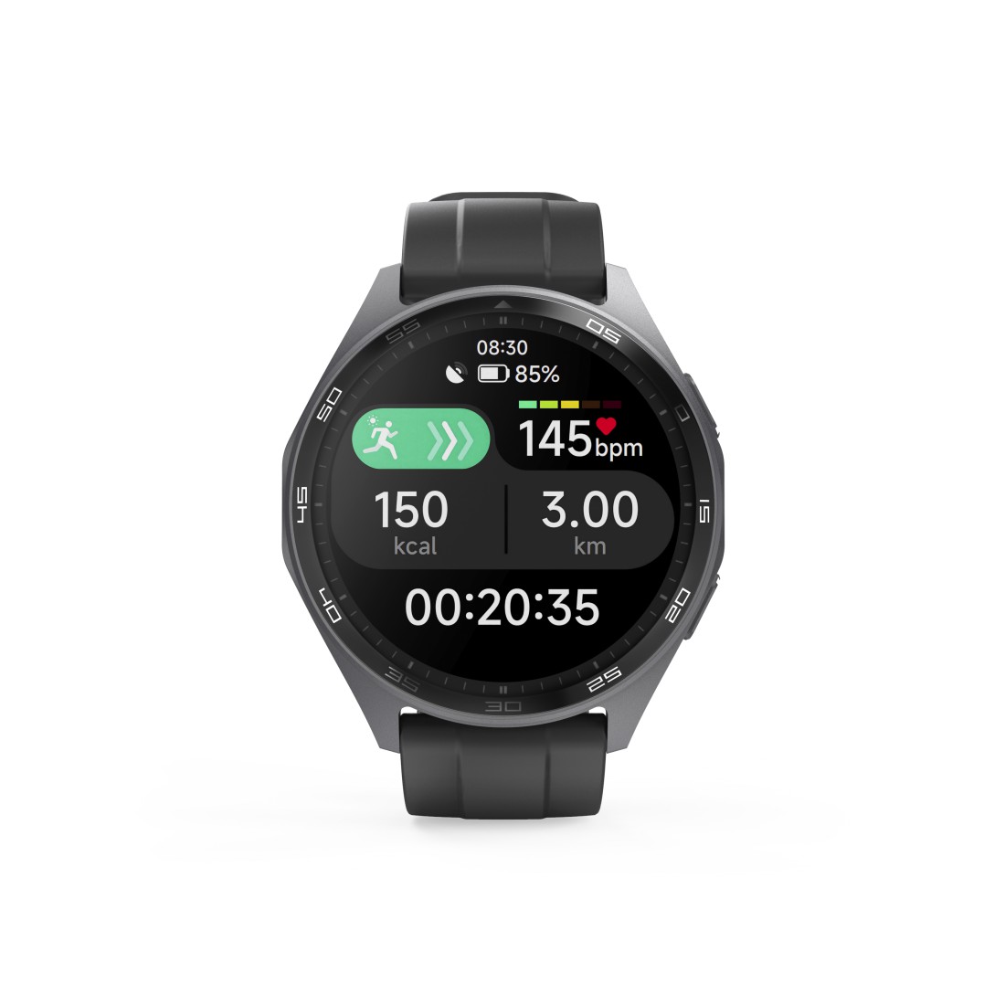 Hama Smartwatch "7010", GPS, AMOLED 1.43", Telefonfunktion, wasserdicht, Anthr.