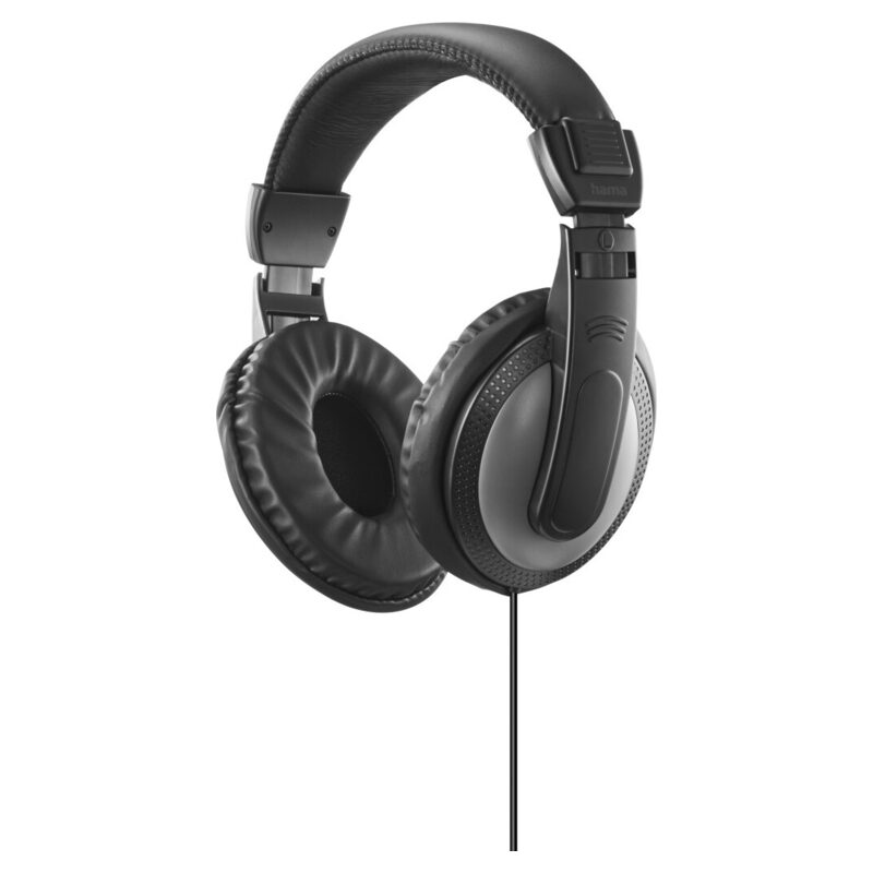 HAMA Kopfhörer, Shell II,Over-Ear, Kabel 2m, Lautstärkenregler, Schwarz
