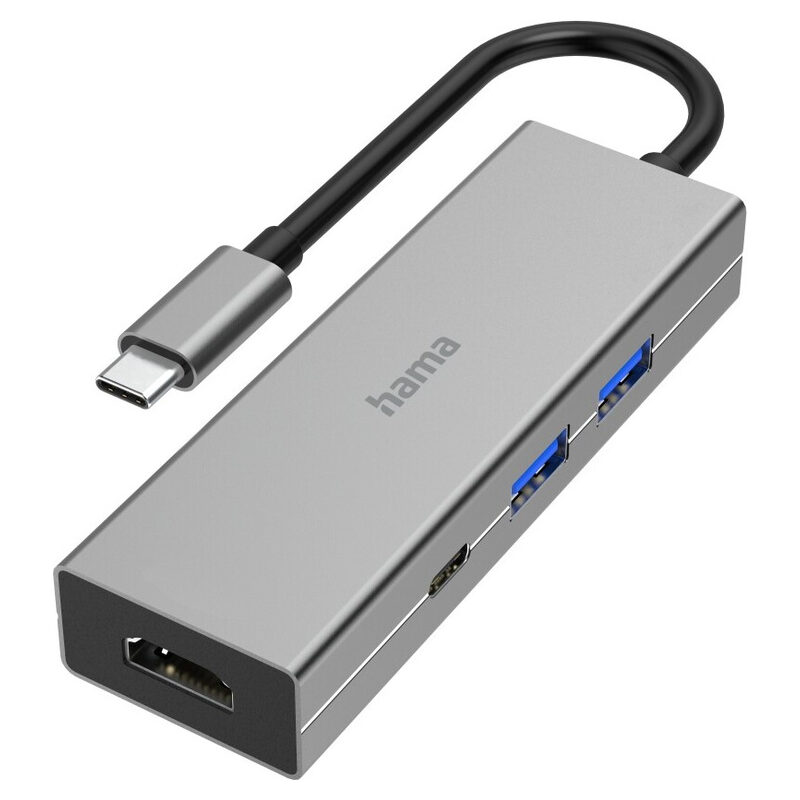 Hama USB-3.2-Type-C-Hub 1:4 Multiport, 2x USB-A, 1x USB-C, 1x HDMI™