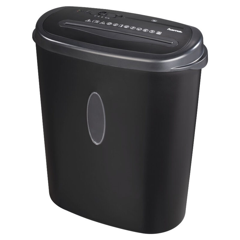 Hama Aktenvernichter Home X12CD, 21L, Sicherheitsstufe E3/P4/T4, Schwarz