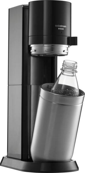 Sodastream Sodagerät E-DUO Titan Edelstahl-Schwarz