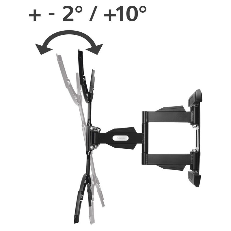 Hama TV-Wandhalterung FULLMOTION, 3 Sterne, 229 cm (90), Vesa 200x200 bis 600x500, schwarz