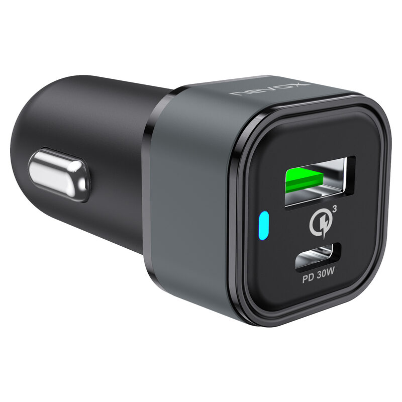 Nevox USB PD 30W TYPE C + QC3.0 KFZ LADEGERÄT - TOTAL 48WATT