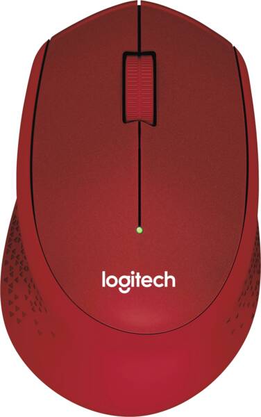 Logitech Maus M330 Silent Plus Rot