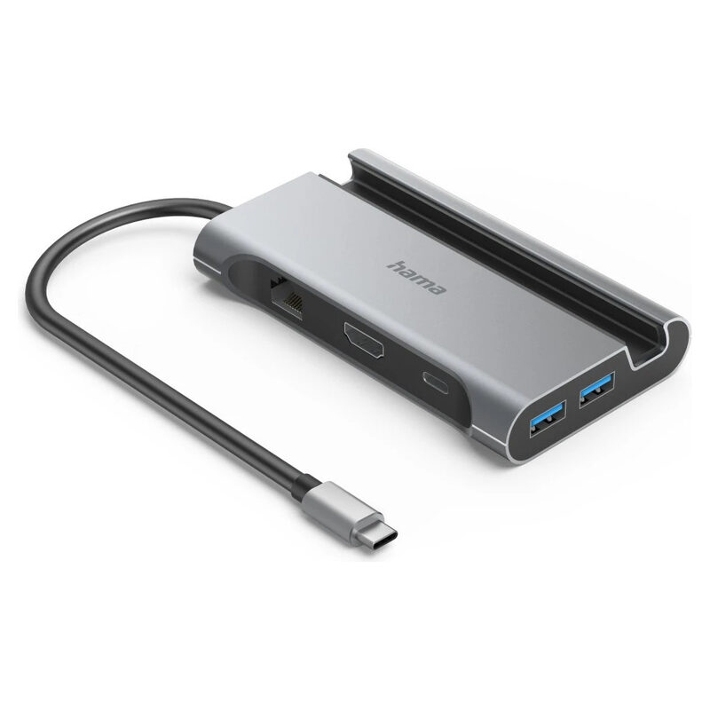 Hama 7in1-USB-C HUB Multiport Adapt (grau) 