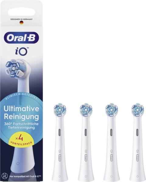 Oral-B Aufsteckbürste für Zahnbürsten iO Ultimative Reinigung 4er Weiss