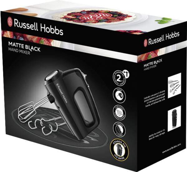 Russell Hobbs Handmixer Matte Black Handmixer Schwarz