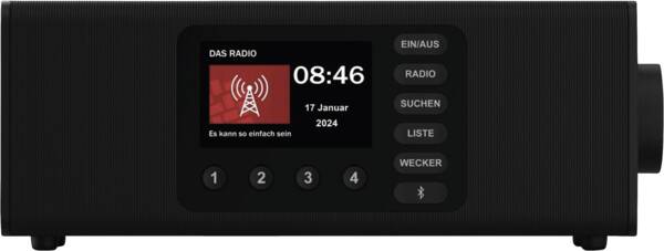Hama Design-Radio 54298 Digitalradio DR2002BT Schwarz