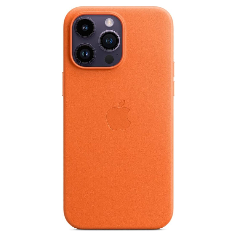 Apple iPhone 14 Pro Max Leder Case orange