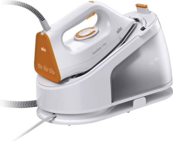 Braun Domestic Home Dampfbügelstation IS 1511 WH CareStyle 1 Weiss-Orange