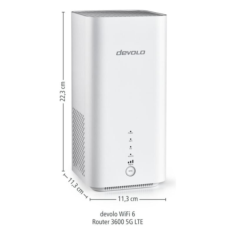 devolo 5G Router 3600 WiFi 6, weiss