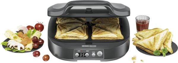 Rommelsbacher Sandwichmaker ST 1800 Schiefergrau