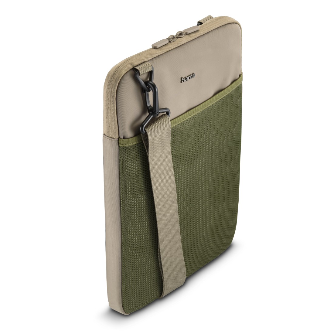 Hama Laptop-/Tablet-Sleeve "To Go" zum Umhängen, bis 31 cm (12,1"), Beige-Grün
