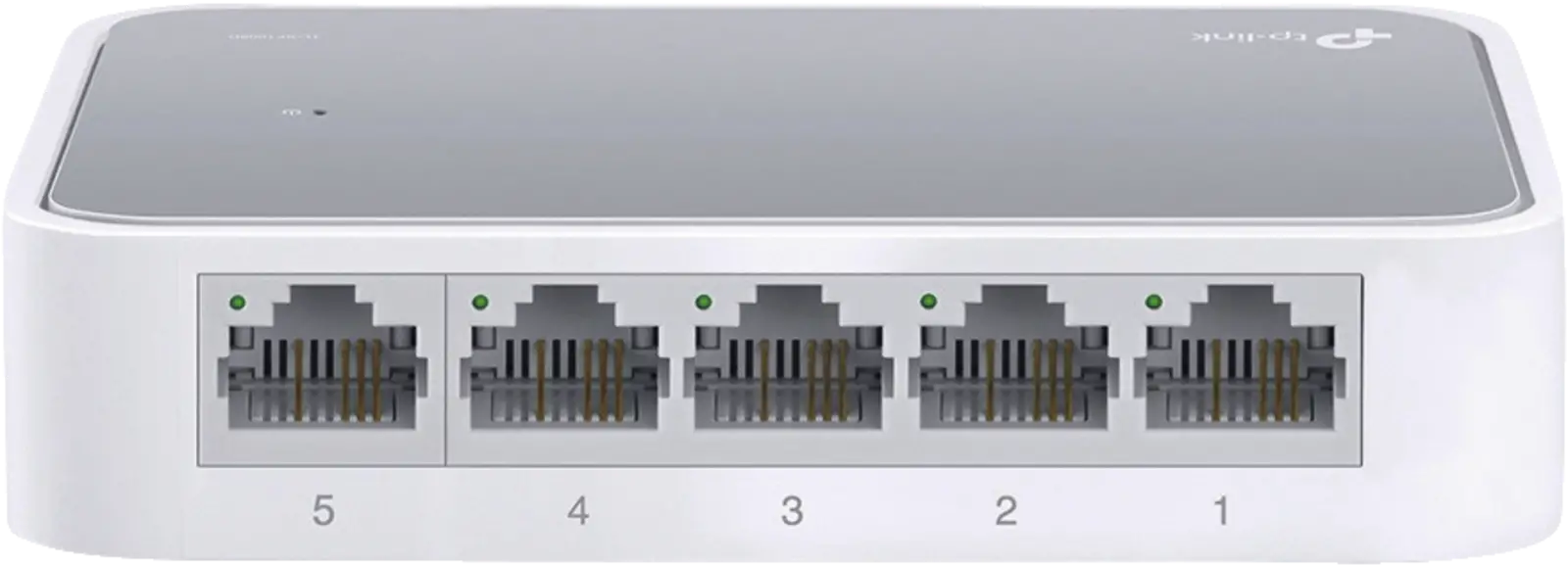 TP-Link TL-SF1005D 5-Port-10/100Mbit/s-Desktop-Switch — Weiss