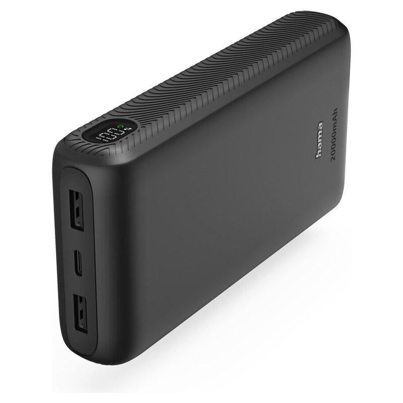 Hama Power Pack, 20000mAh, Fast Charge, USB-C + 2xUSB-A, Anthrazit