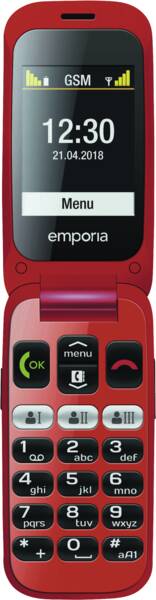 Emporia Tastatur-Handy emporiaONE Black Red