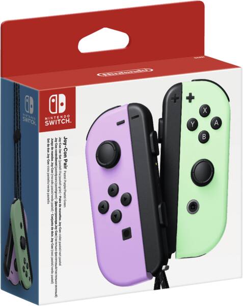 Nintendo Gamepad/Controller Joy-Con 2er-Set pastell-lila und pastell-grün (Switch)