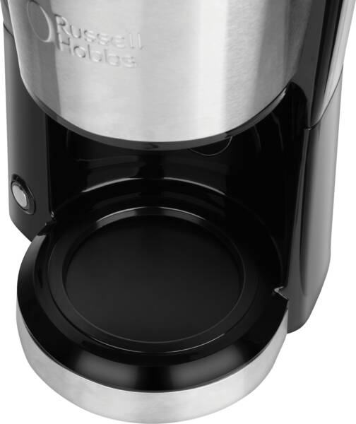 Russell Hobbs Filterkaffeemaschine Compact Home Mini Glas Edelstahl-Schwarz