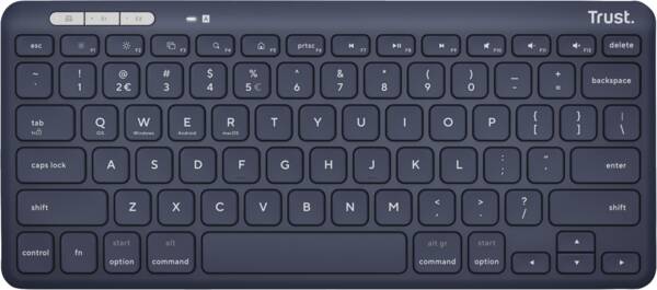 Trust Tastatur Lyra Kompakte Funk-Tastatur DE Schwarz