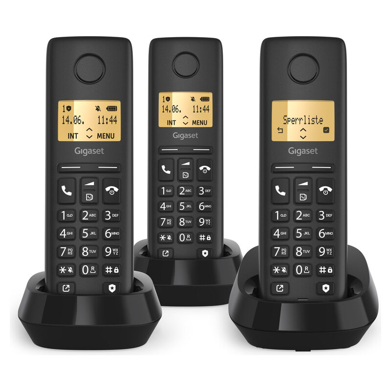 Gigaset Pure 100 Trio DECT Clip Eco