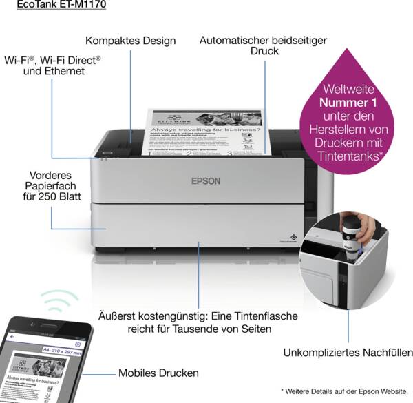 Epson EcoTank ET-M1170Weiss