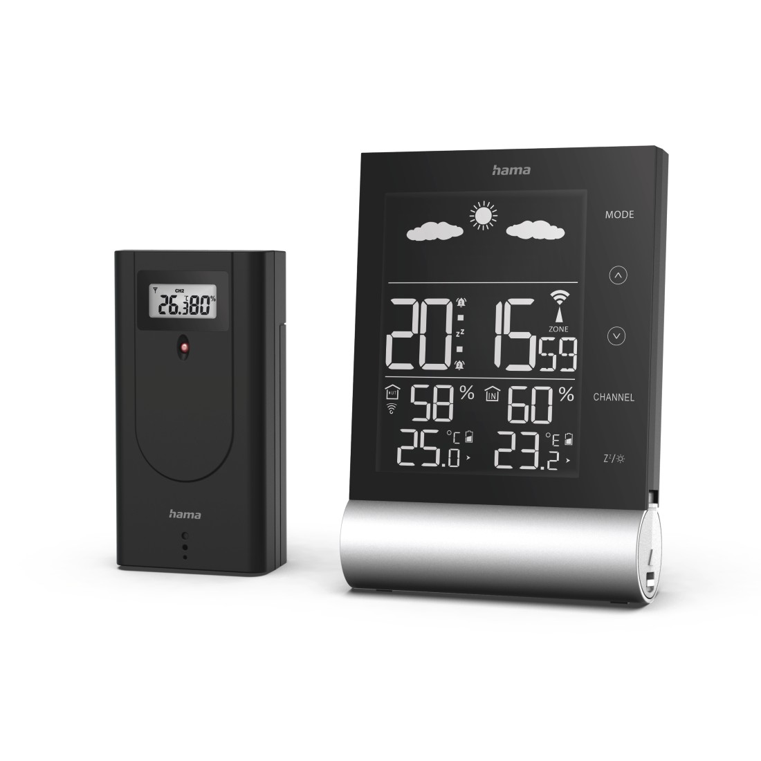 Hama Wetterstation "Black Line", Schwarz