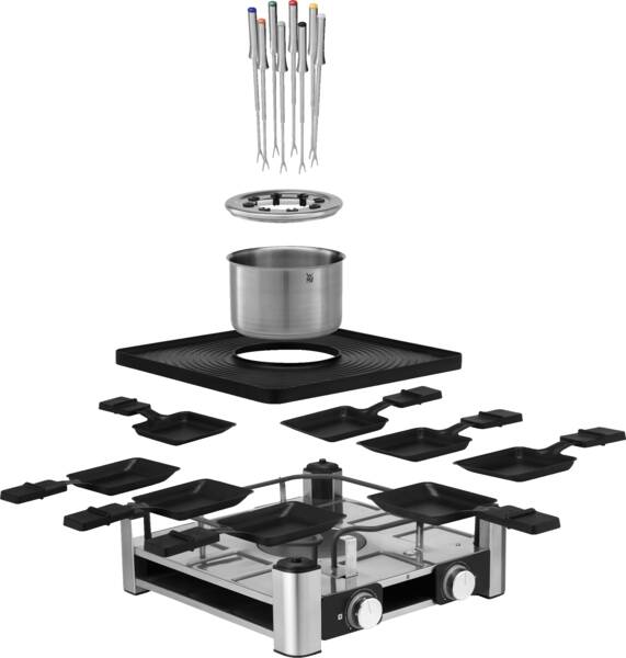 WMF Raclette Lumero Gourmet Station 3-in-1 Cromargan