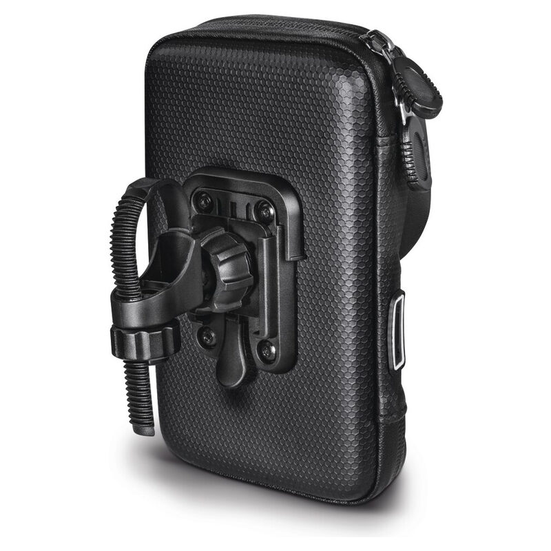 Hama Univ.-Smartphone-Fahrradhaltertasche Multi, wasserabweisend, für Geräte 16cm x 8cm, Schwarz