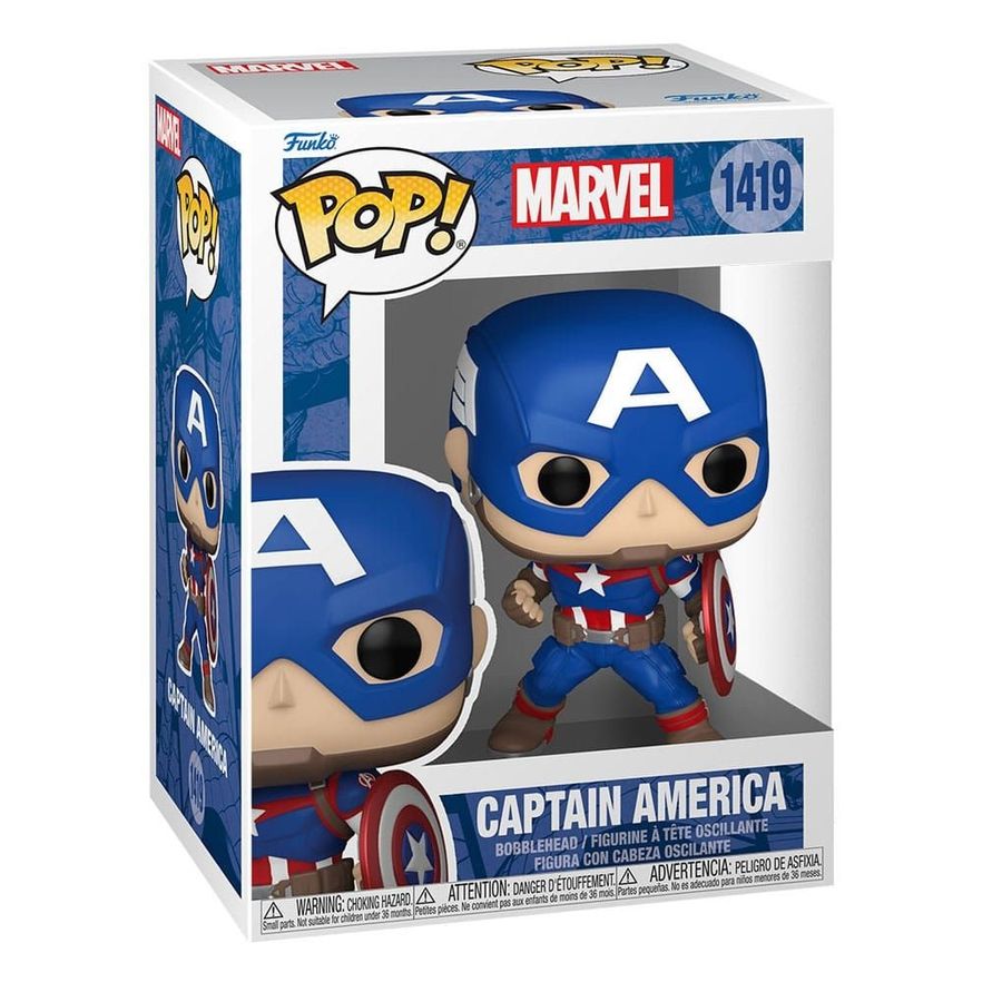 Funko 82497 - Pop! - Marvel New Classic Captain America #1419