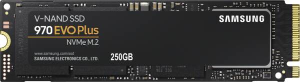 Samsung Solid State Modul SSD 970 EVO Plus 250GB PCIe Gen3x4 M2.2280 NVMe 1.3 V-NAND