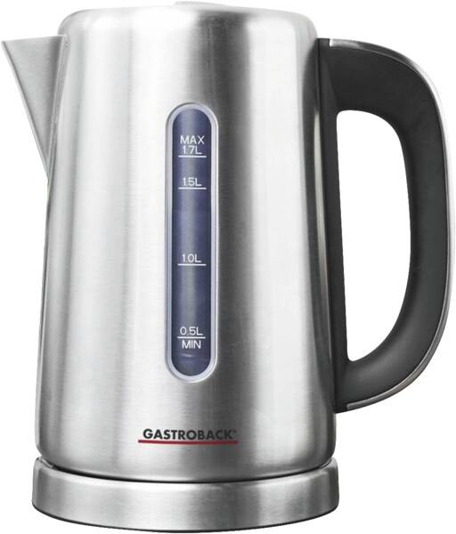 Gastroback Wasserkocher 42441 Design Express Edelstahl-Schwarz