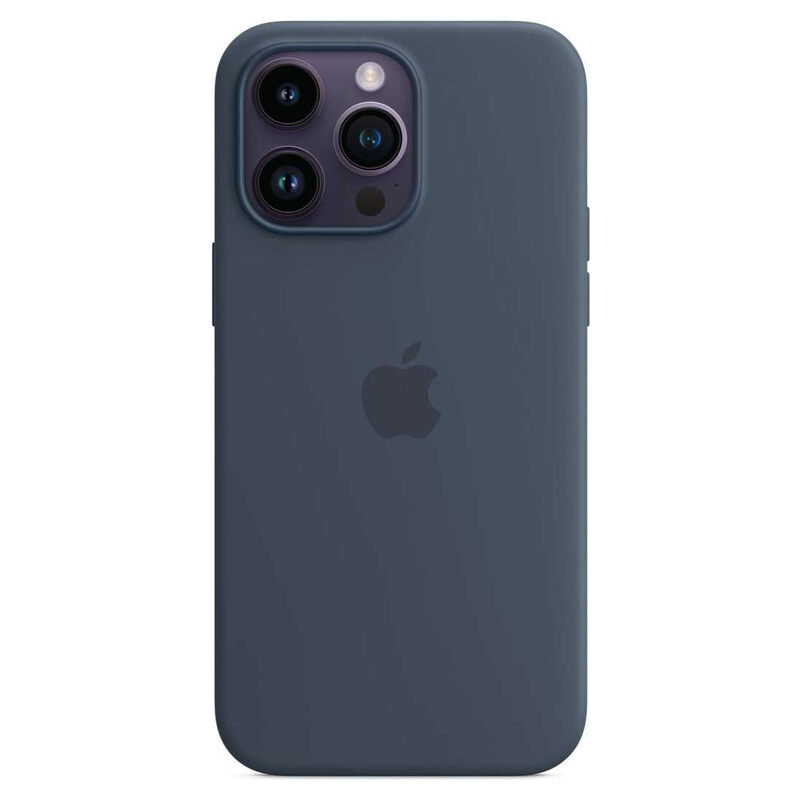 Apple iPhone 14 Pro Max Silikon Case sturmblau