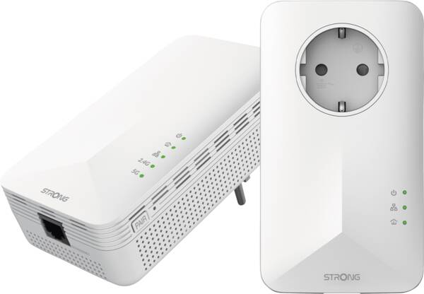 Strong Stromnetzadapter Powerline Wi-Fi 1000 Kit EU V2 Weiss B-WARE