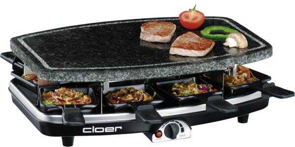 Cloer Raclette Raclette mit Naturstein 6430 Schwarz