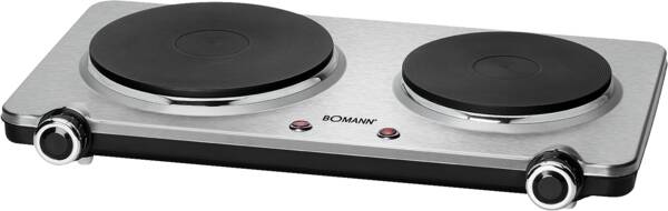 Bomann Doppelkochplatte DKP 5033 E CB Edelstahl
