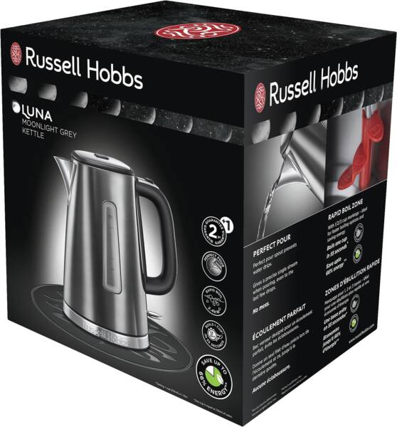 Russell Hobbs Wasserkocher Luna Moonlight Grey Moonlight Grey