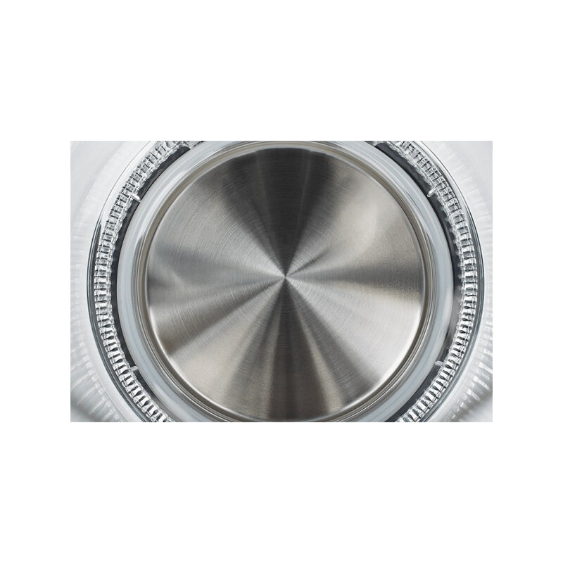ECG RK 1776 Glas, Wasserkocher 1,7L mit Glaskessel edelstahl schwarz