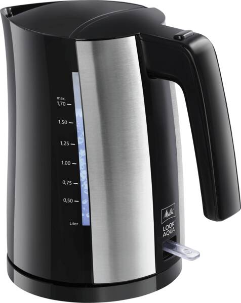 Melitta Wasserkocher Look Aqua Schwarz-Edelstahl