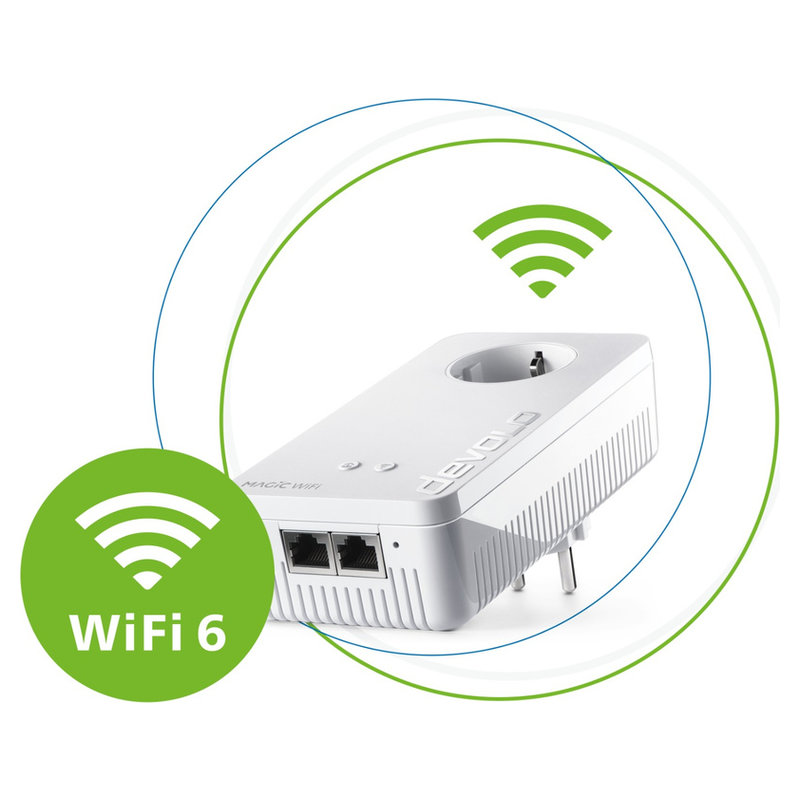 devolo Magic 2 WiFi 6 Einzeladapter weiss