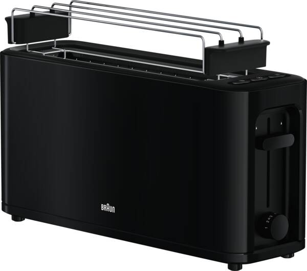 Braun Domestic Home Langschlitz-Toaster HT 3110BK PurEase Schwarz