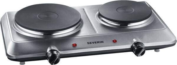 Severin Doppelkochplatte DK 1014 Edelstahl